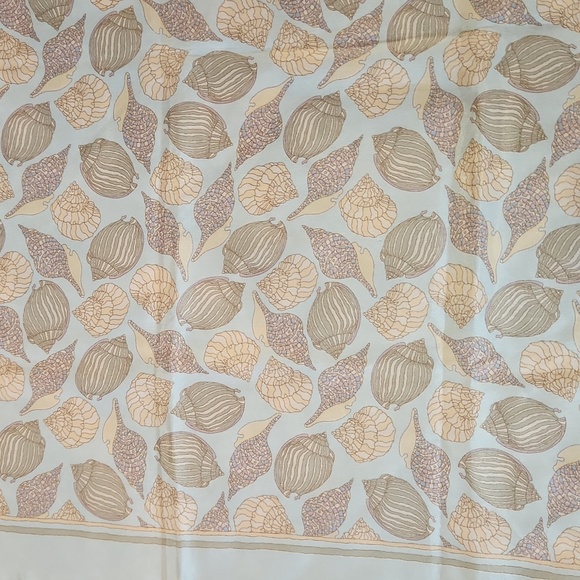 Beautiful Seashell Silk Scarf - Picture 2 of 5